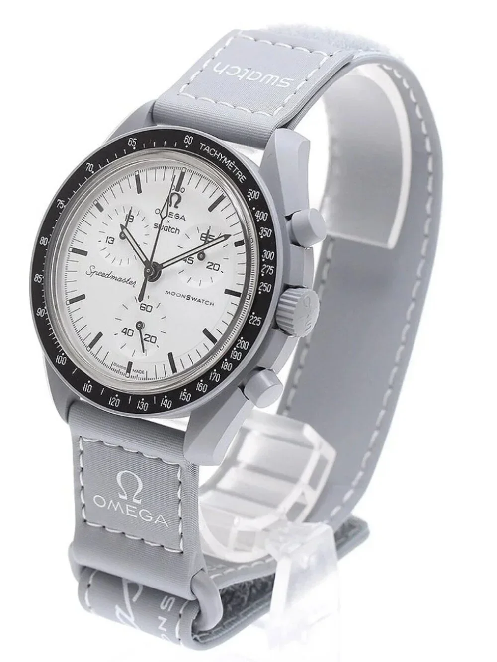 Swatch Swatch x Omega Moonwatch SO33M106 white Dial Quartz Men's Watch_971557
